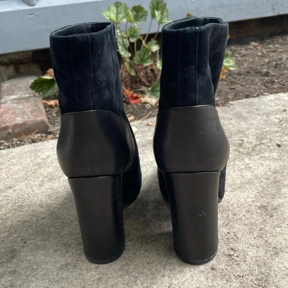 See By Chloé Black Suede Leather Ankle Boots, Size 37 - Picture 5 of 15